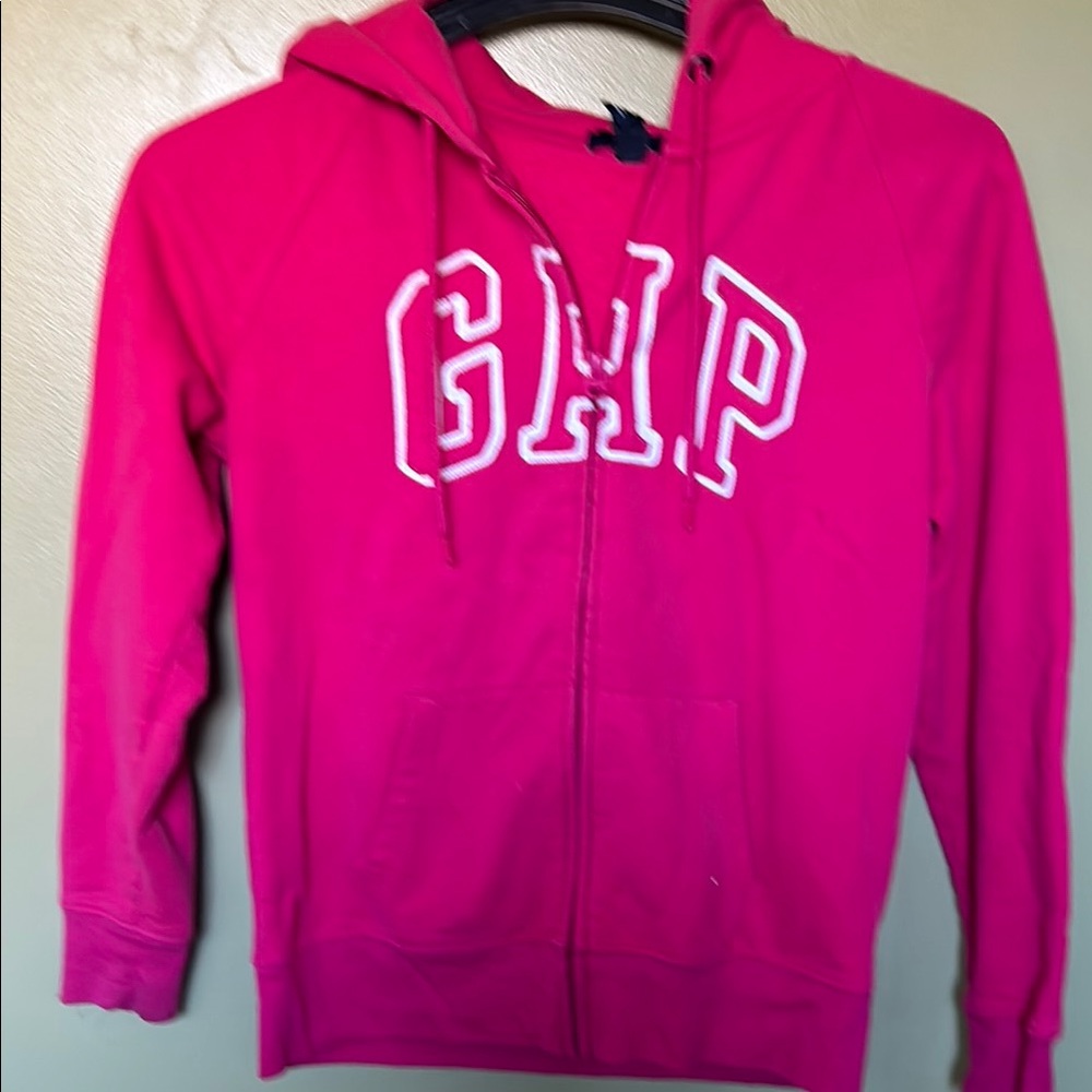 GAP Vibrant Pink Zip-Up Hoodie